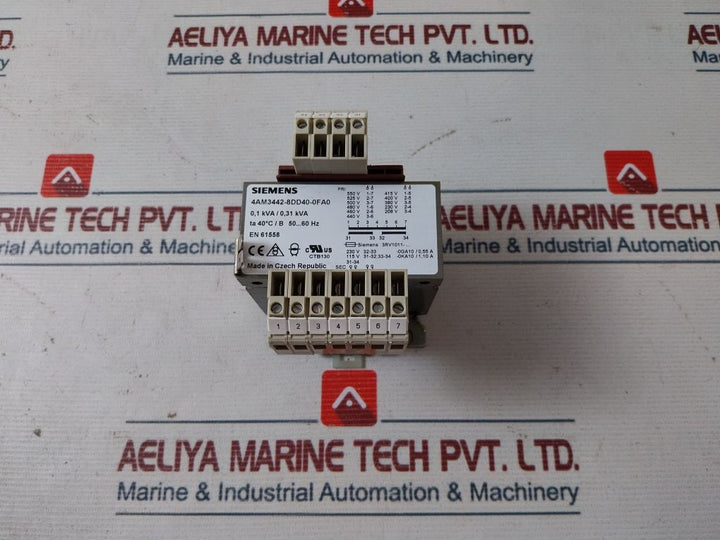 Siemens 4Am3442-8Dd40-0Fa0 Transformer