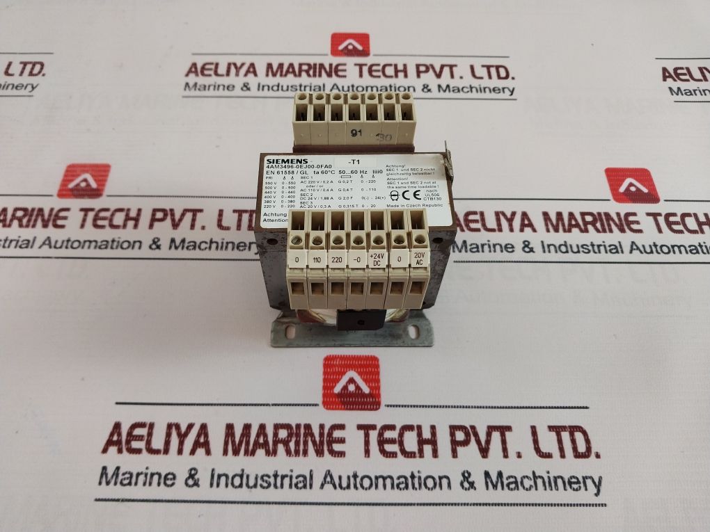 Siemens 4Am3496-0Ej00-0Fa0 Transformer