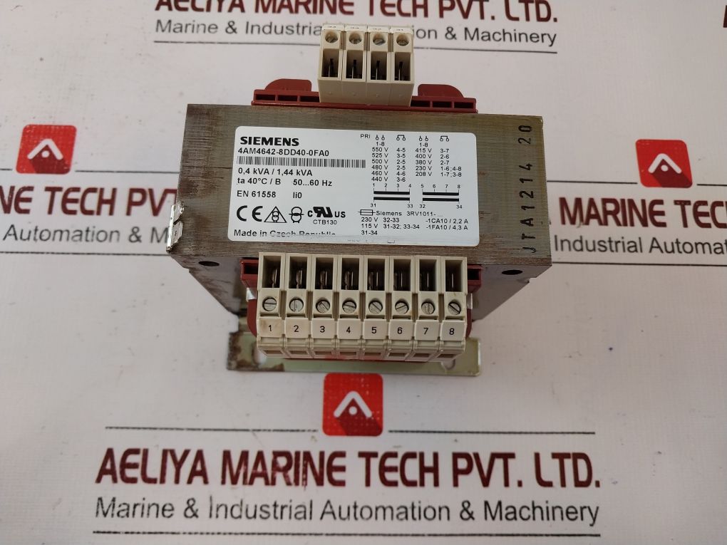 Siemens 4Am4642-8Dd40-0Fa0 Transformer