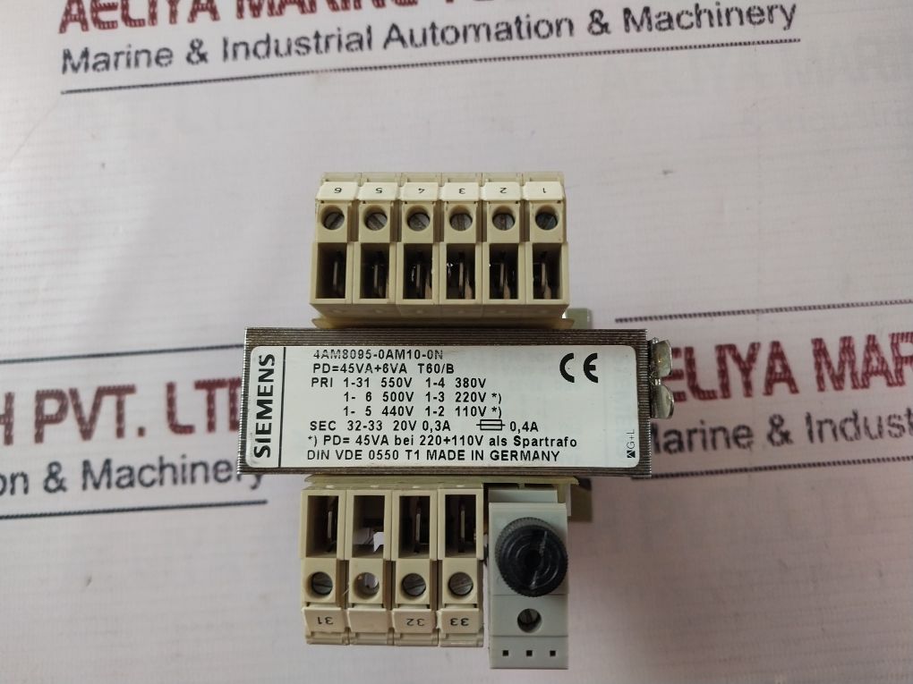 Siemens 4Am8095-0Am10-0N Me Fuel Filter Control Box