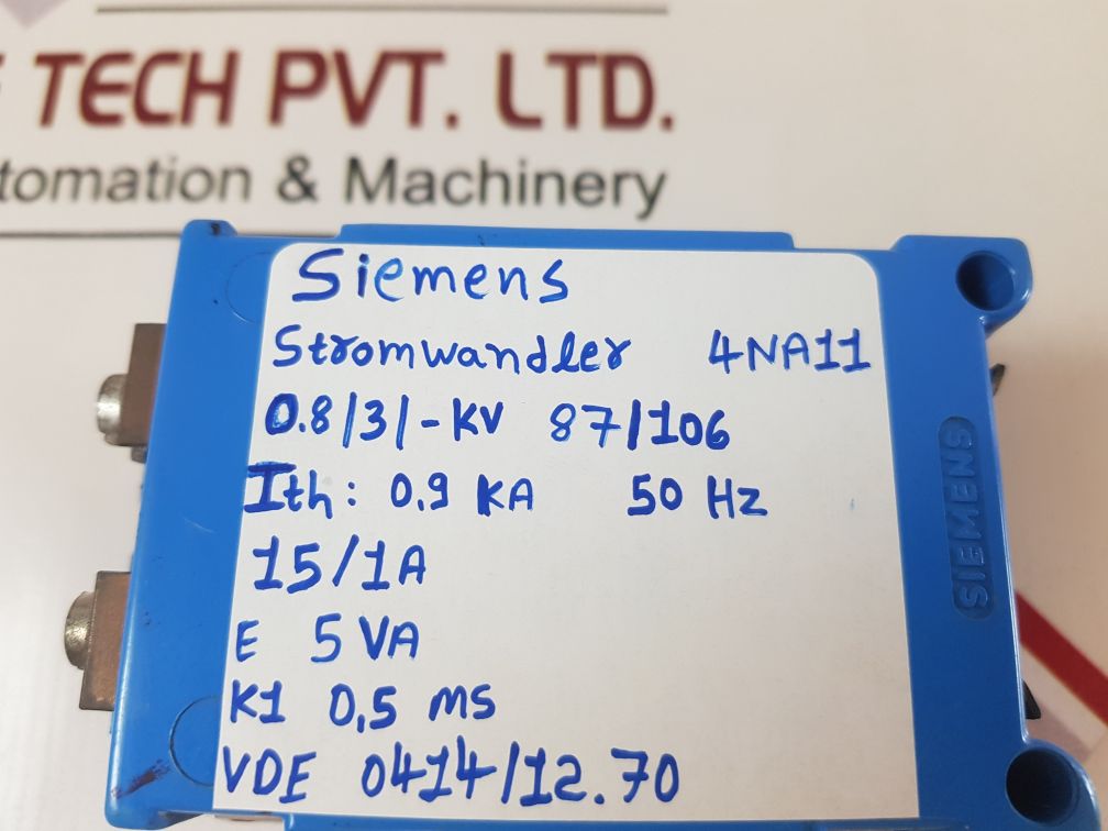 Siemens 4Na11 Stromwandler Current Transformer
