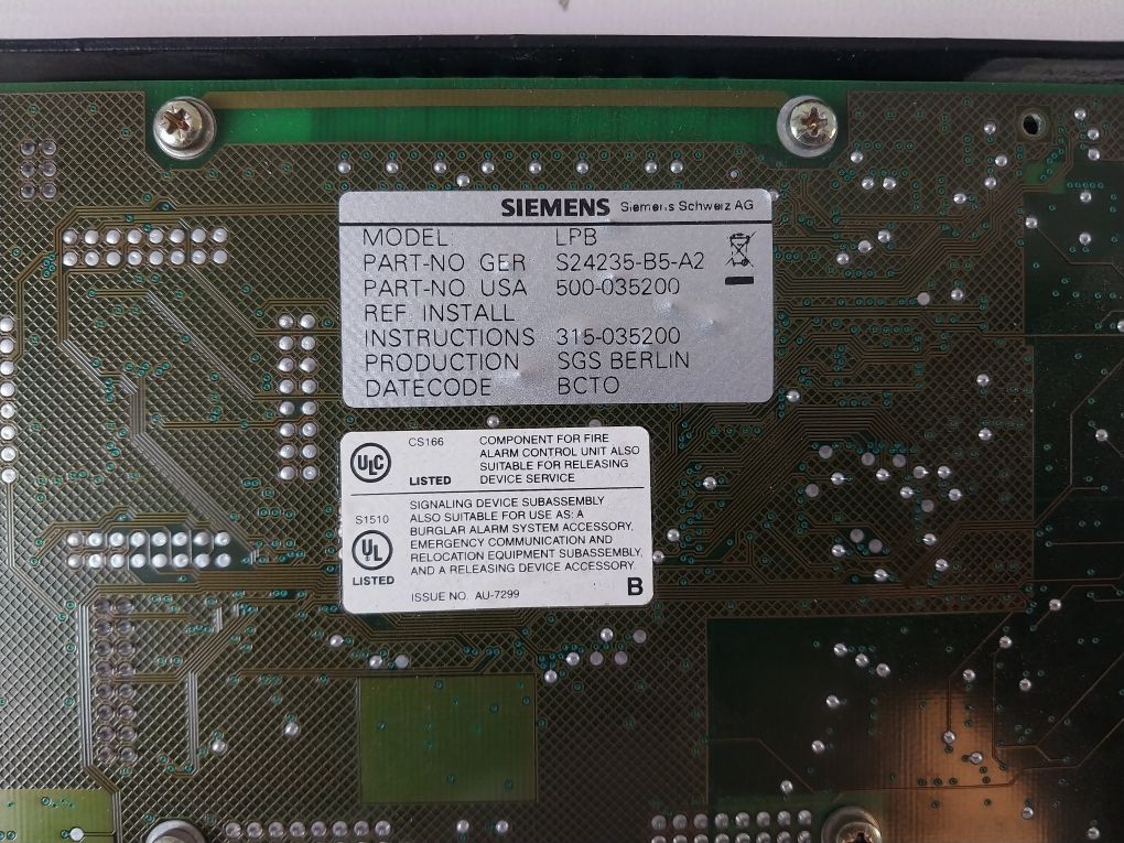 Siemens 500-035100 Dac-net Card 500-035200