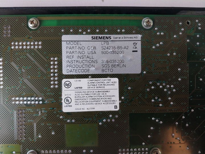 Siemens 500-035100 Dac-net Card 500-035200