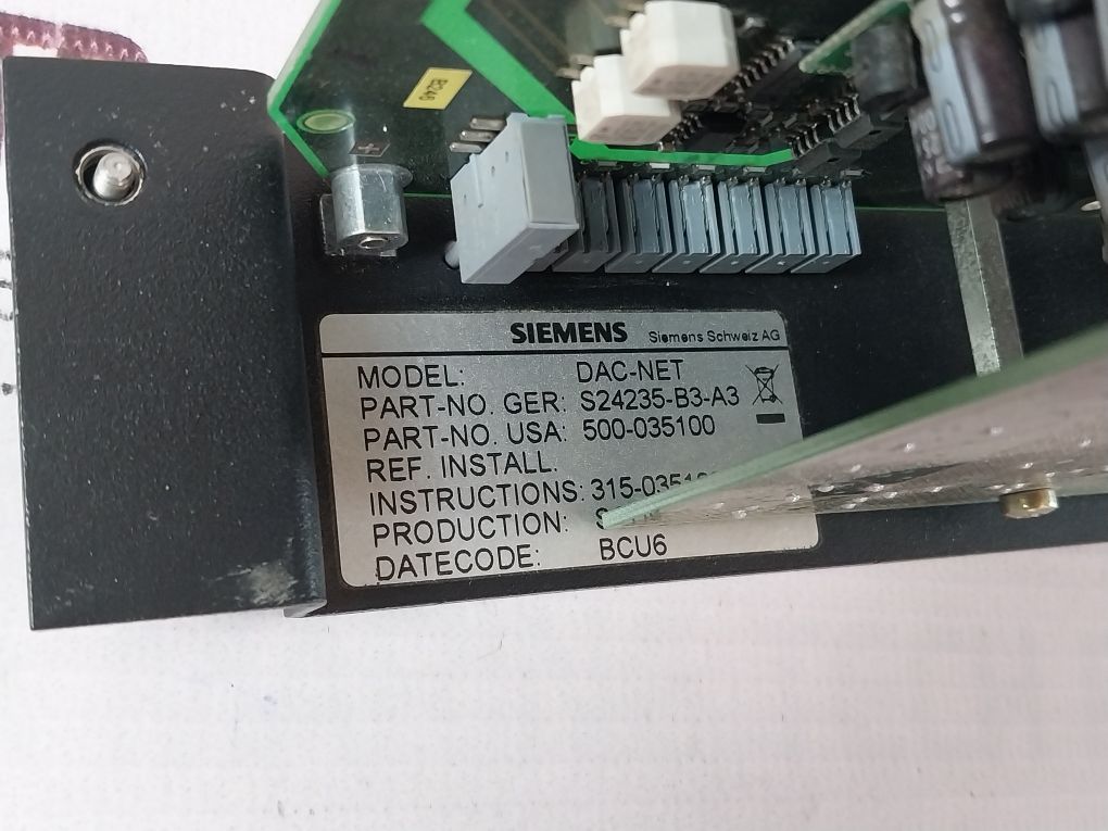 Siemens 500-035100 Dac-net Card 500-035200
