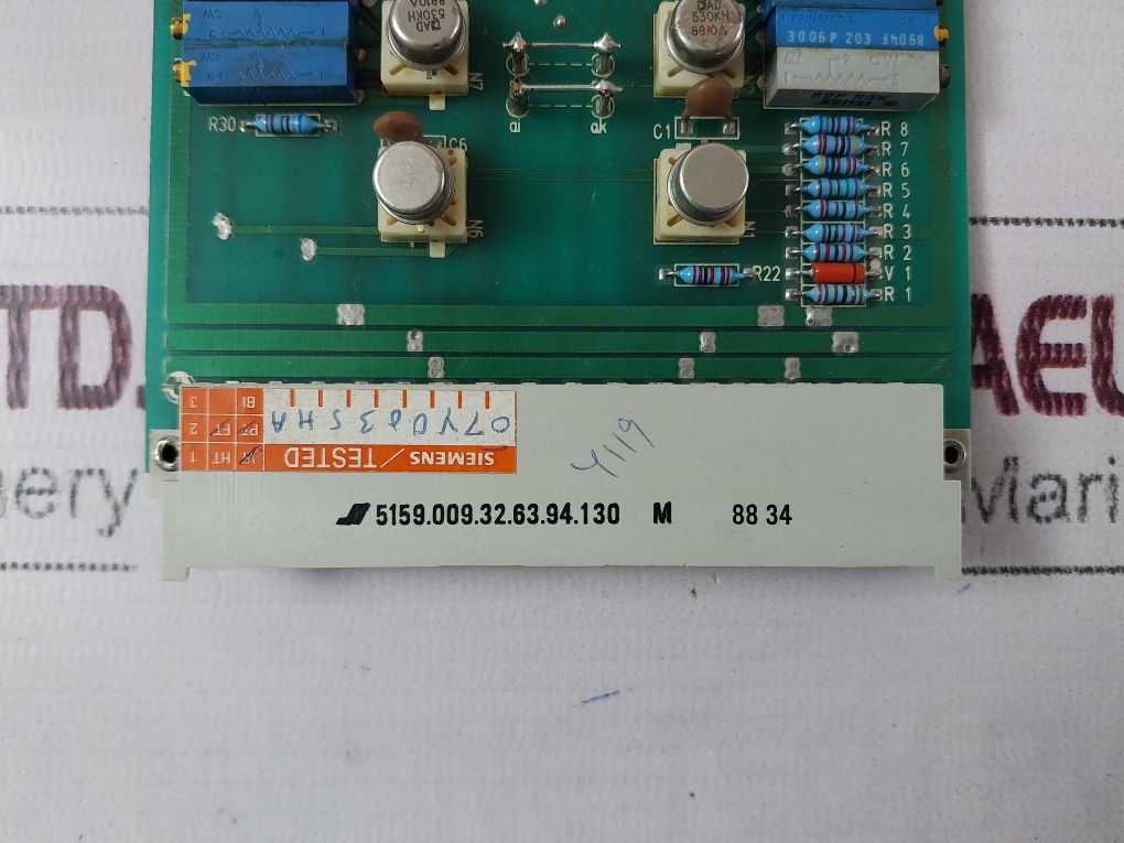 Siemens 5159.009.32.63.94.130 Pcb Card