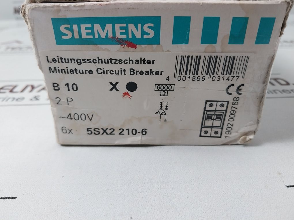 Siemens 5 Sx22 B10 Miniature Circuit Breaker