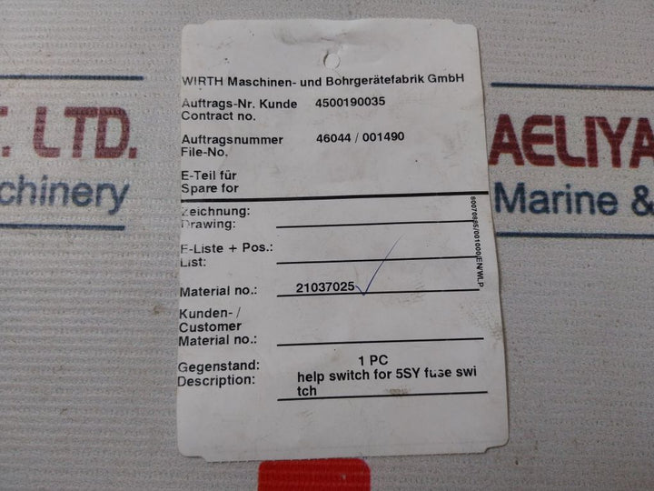 Siemens 5St3010 Auxiliary Circuit Switch