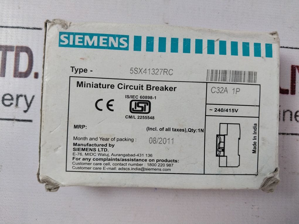 Siemens 5Sx4 Miniature Circuit Breaker 5Sx41
