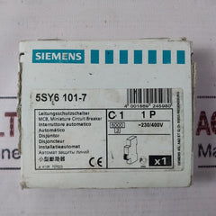 Siemens 5Sy6101-7 Miniature Circuit Breaker 230/400V