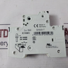 Siemens 5Sy6101-7 Miniature Circuit Breaker 230/400V