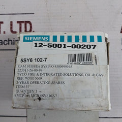 Siemens 5Sy6102-7 Circuit Breaker 230/400V Ac