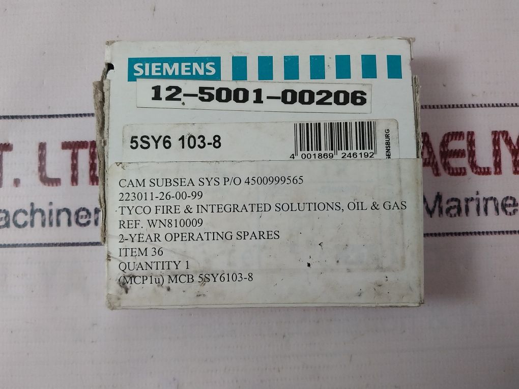 Siemens 5Sy6103-8 Miniature Circuit Breaker 230/400V