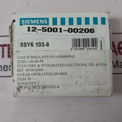 Siemens 5Sy6103-8 Miniature Circuit Breaker 230/400V