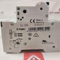 Siemens 5Sy6210-7 5Sy62 Mcb C10 Miniature Circuit Breaker