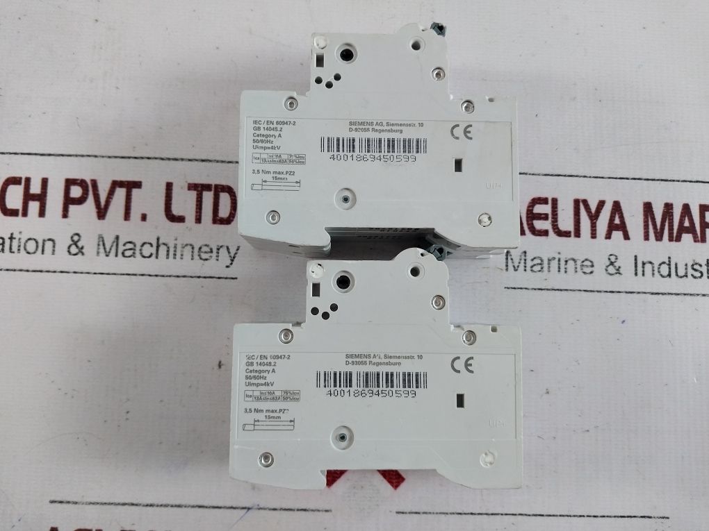 Siemens 5Sy7201-8Cc Miniature Circuit Breaker 