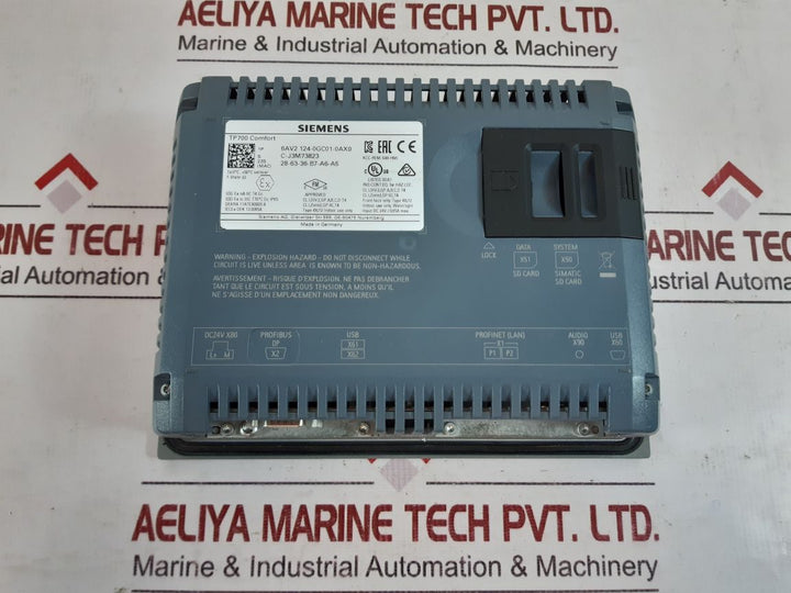 Siemens 6Av2 124-0Gc01-0Ax0 Simatic Hmi Touch Panel
