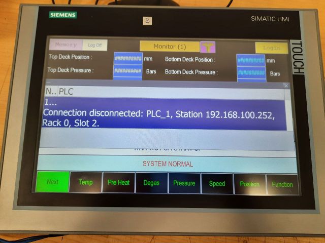 Siemens Simatic Hmi 6Av2 124-0Mc01-0Ax0 Comfort Panel And Itc Ip65