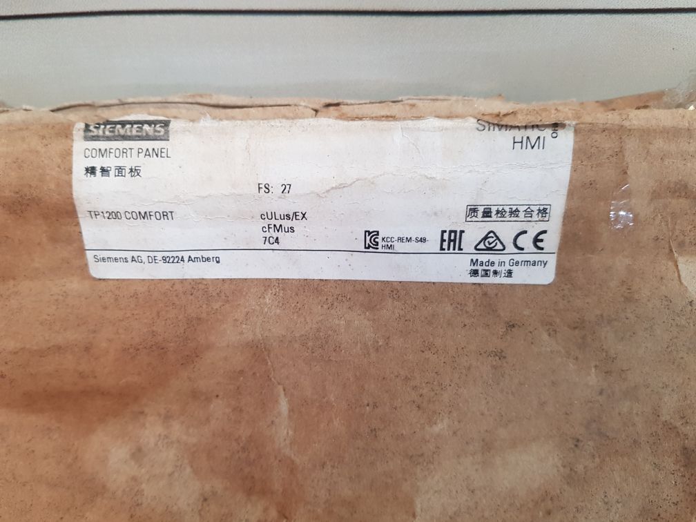 Siemens Simatic Hmi 6Av2 124-0Mc01-0Ax0 Comfort Panel And Itc(Touch Is Not Working)