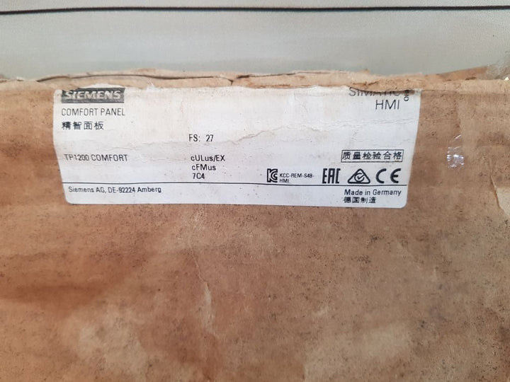 Siemens Simatic Hmi 6Av2 124-0Mc01-0Ax0 Comfort Panel And Itc(Touch Is Not Working)