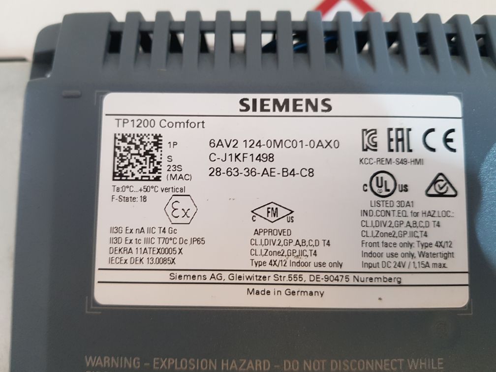 Siemens Simatic Hmi 6Av2 124-0Mc01-0Ax0 Comfort Panel And Itc(Touch Is Not Working)
