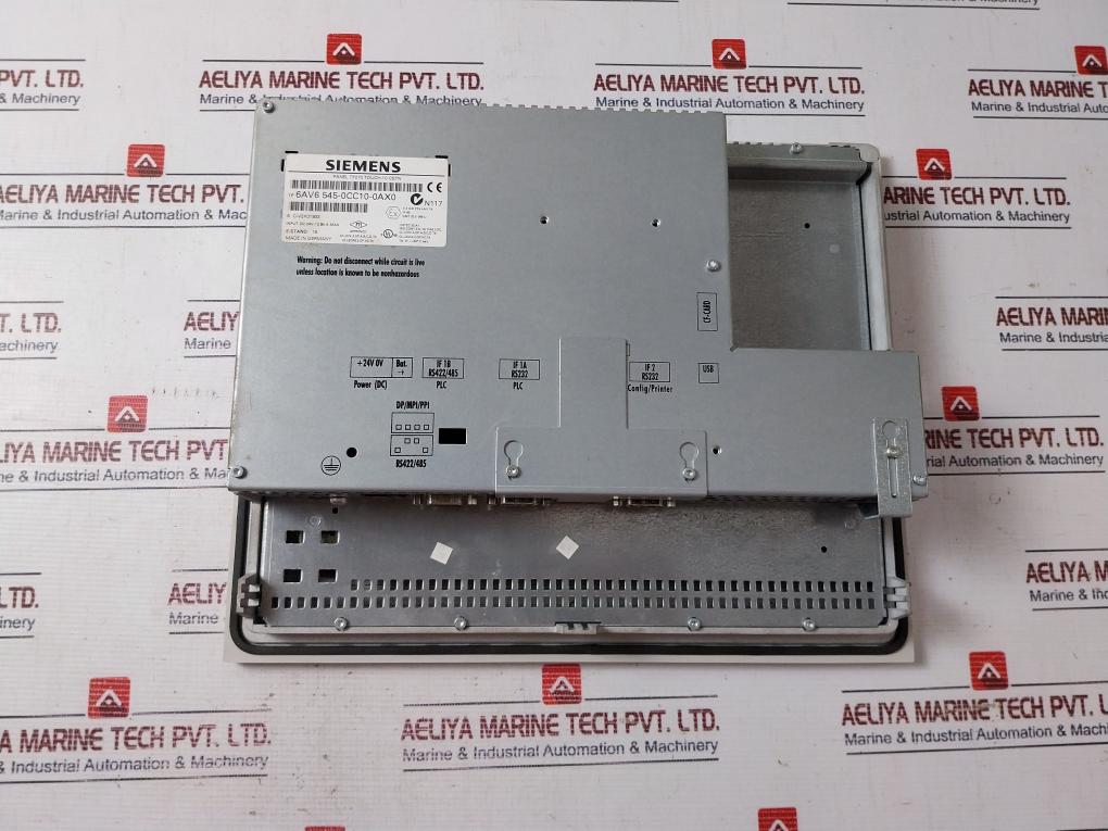 Siemens 6Av6 545-0Cc10-0Ax0 Simatic Touch Panel Ip65 24Vdc