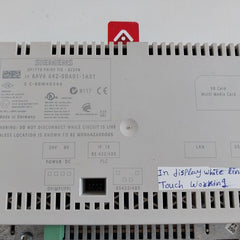 Siemens 6Av6 642-0Da01-1Ax1 Operator Panel