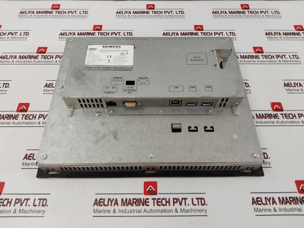 Siemens 6Av6 643-0Ed01-2Ax0 Simatic Multi Touch Panel 24Vdc