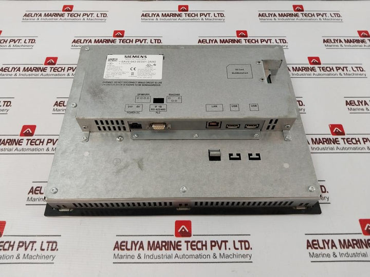 Siemens 6Av6 643-0Ed01-2Ax0 Simatic Multi Touch Panel 24Vdc
