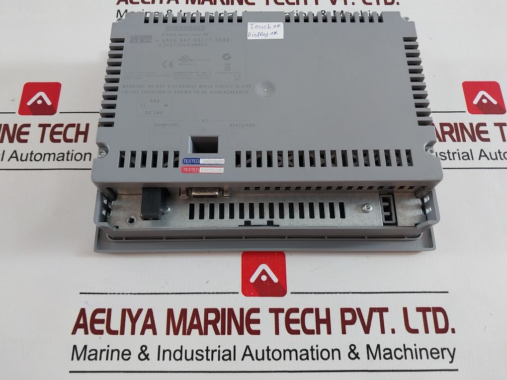 Siemens 6Av6 647-0Ac11-3Ax0 Ktp600 Basic Color Panel

