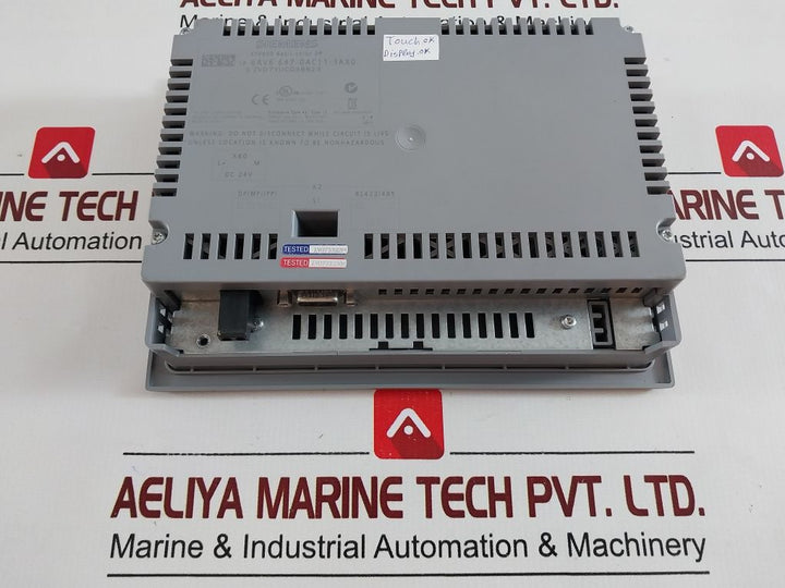 Siemens 6Av6 647-0Ac11-3Ax0 Ktp600 Basic Color Panel
