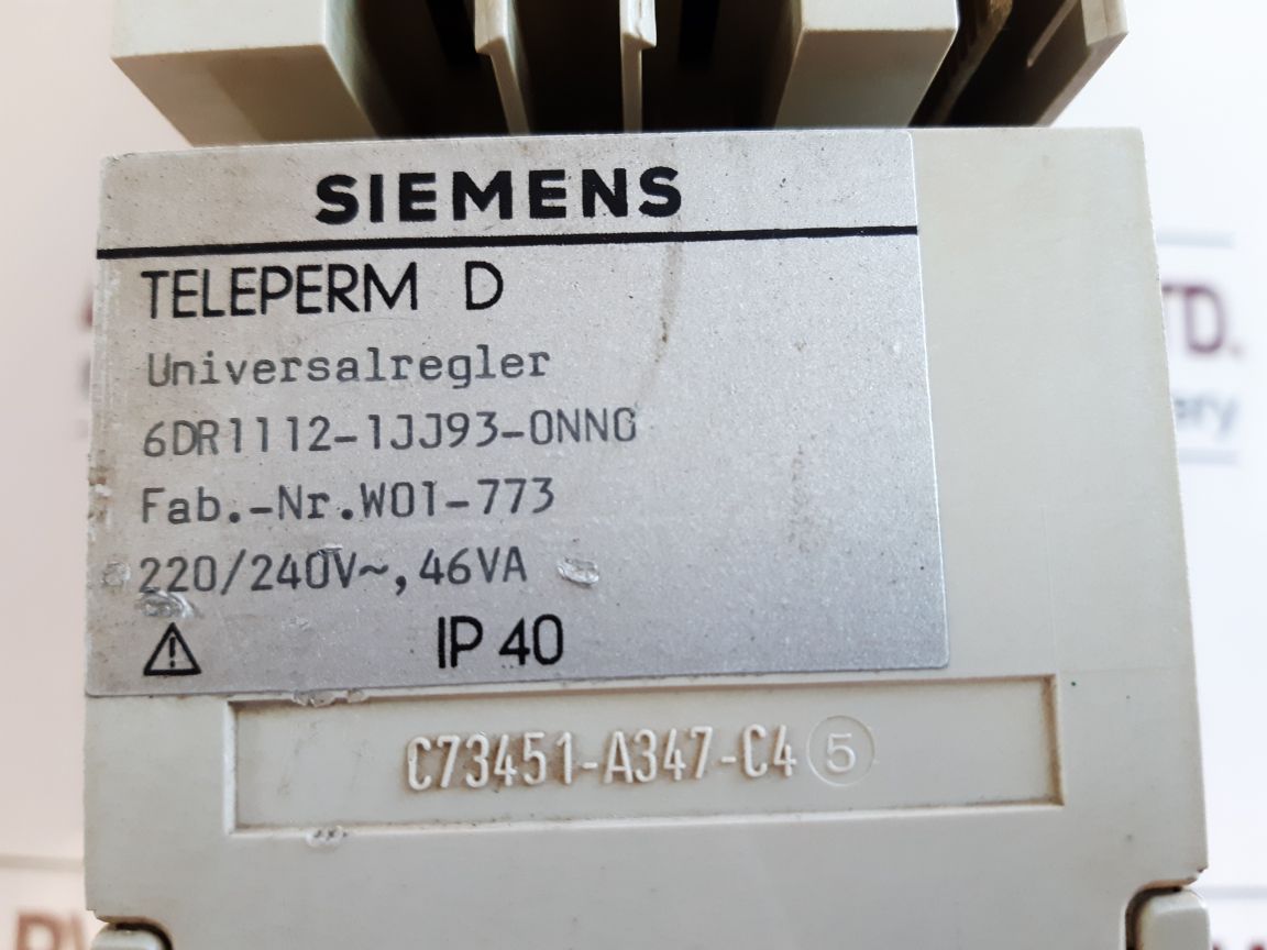 Siemens 6Dr1112-1Jj93-0Nn0 Universal Controller