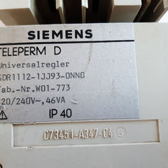 Siemens 6Dr1112-1Jj93-0Nn0 Universal Controller