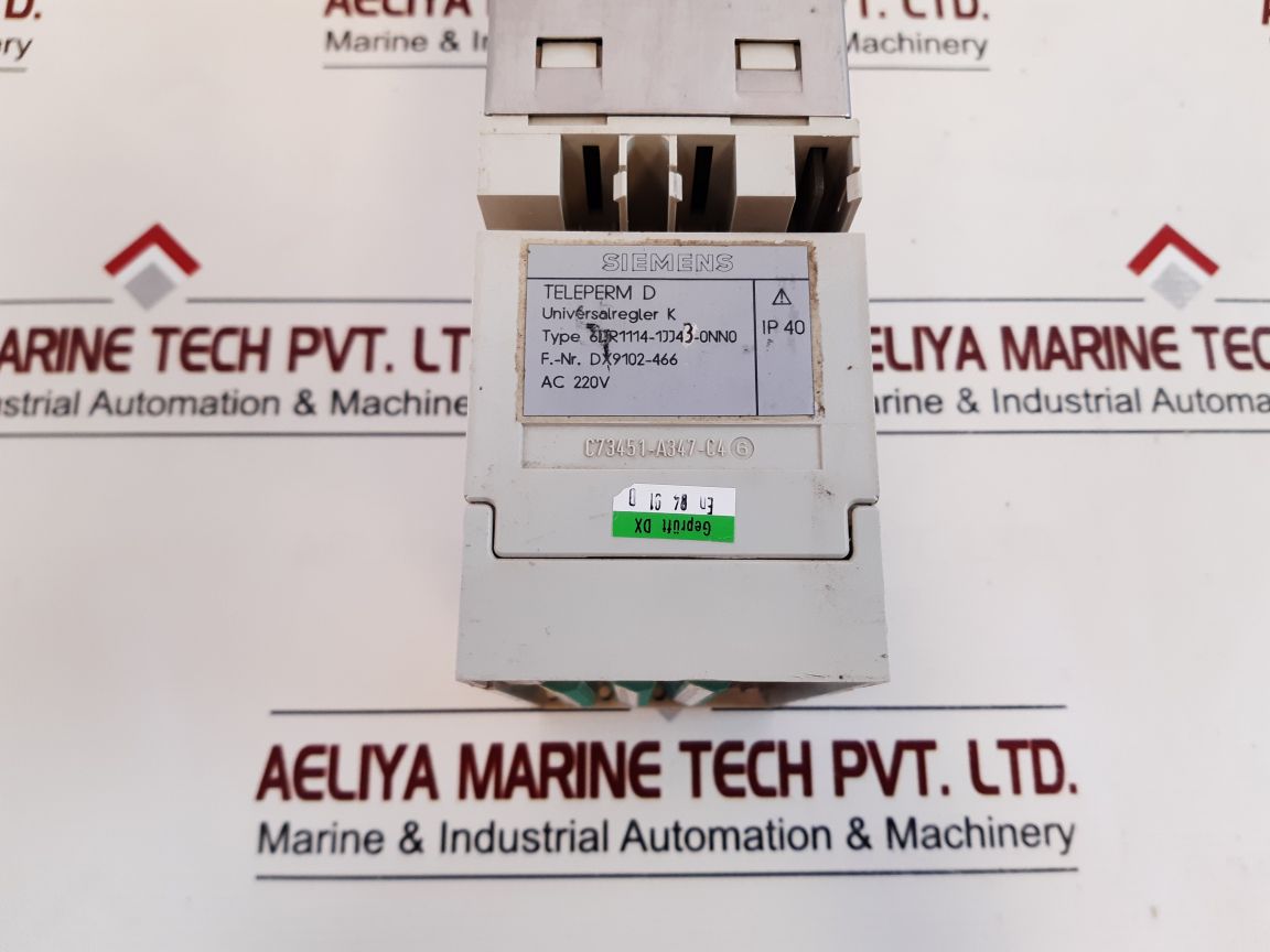 Siemens 6Dr1114-1Jj43-0Nn0 Universal Controller