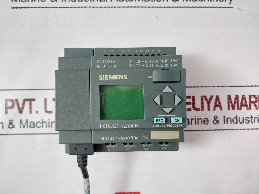 Siemens 6Ed1 052-1Md00-0Ba6 Controller Output 4Xrelay/10A