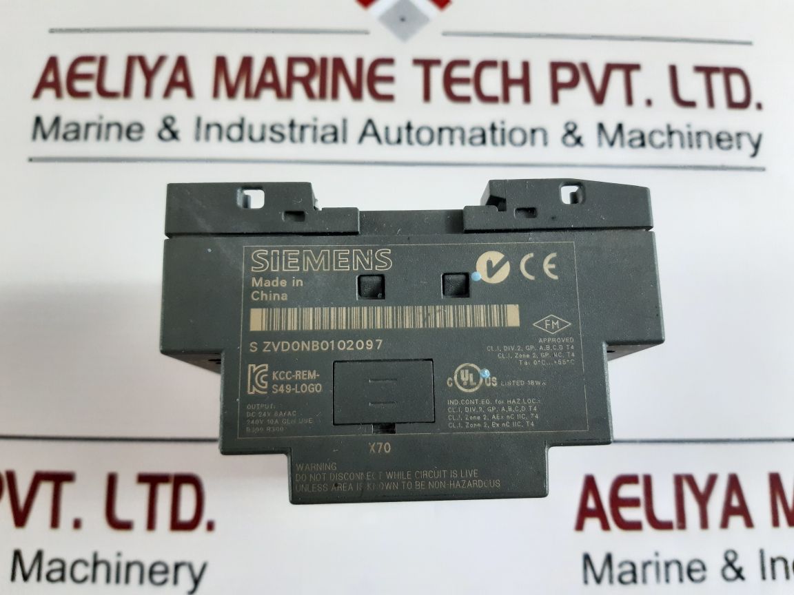 Siemens 6Ed1 052-2Fb00-0Ba6 Logo! 230Rco Output 4Xrelay10A Module