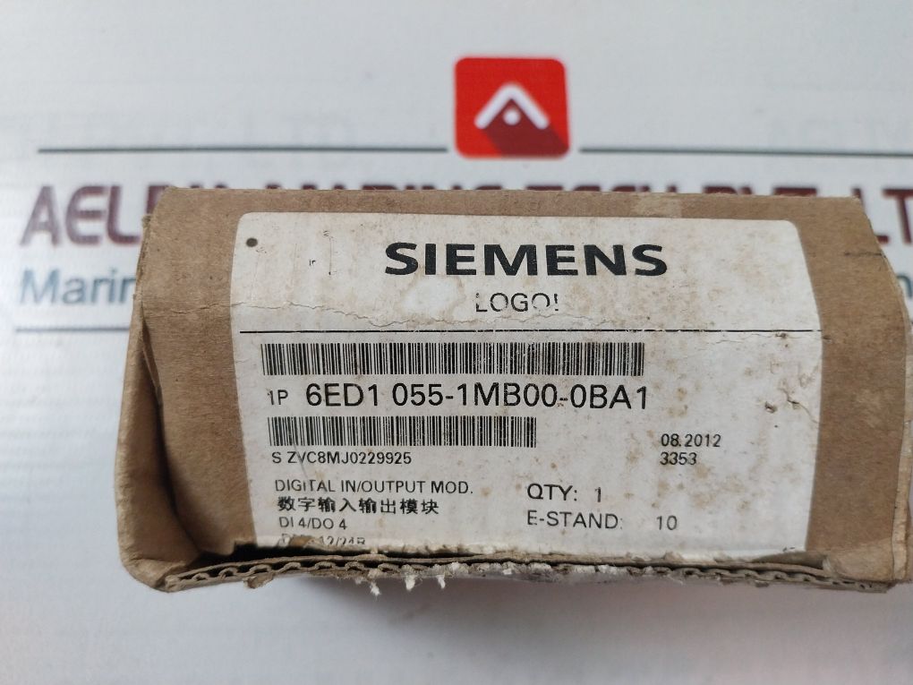 Siemens 6Ed1 055-1Mb00-0Ba1 Digital Input/Output Module Dc 12/24V