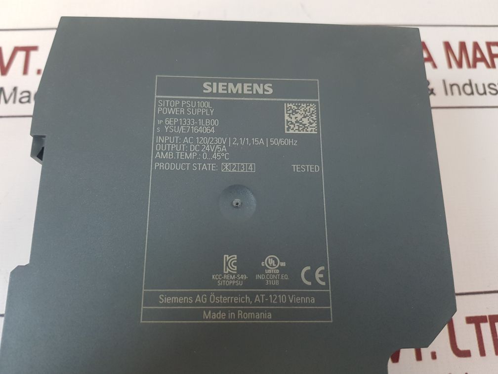 Siemens 6Ep1333-1Lb00 Sitop Psu100L Power Supply