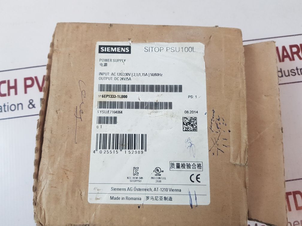 Siemens 6Ep1333-1Lb00 Sitop Psu100L Power Supply