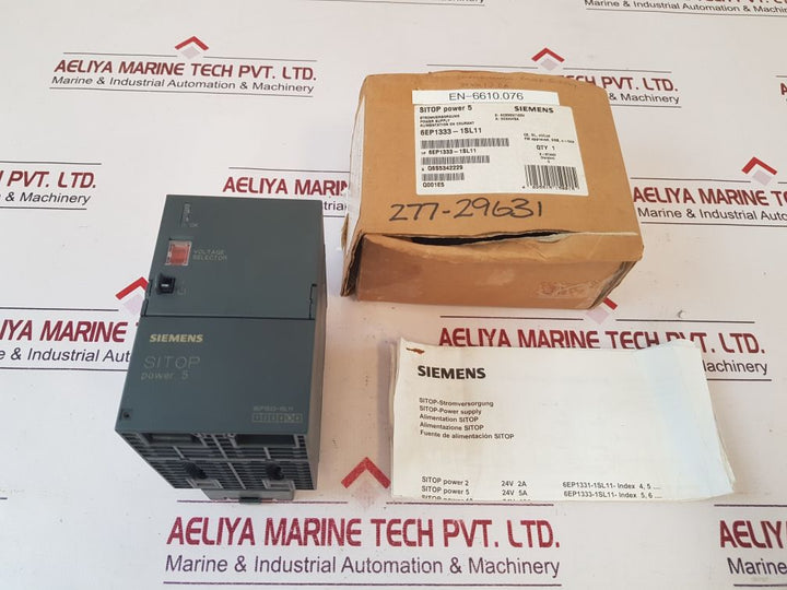 Siemens 6Ep1333-1Sl11 Sitop Power 5 Power Supply
