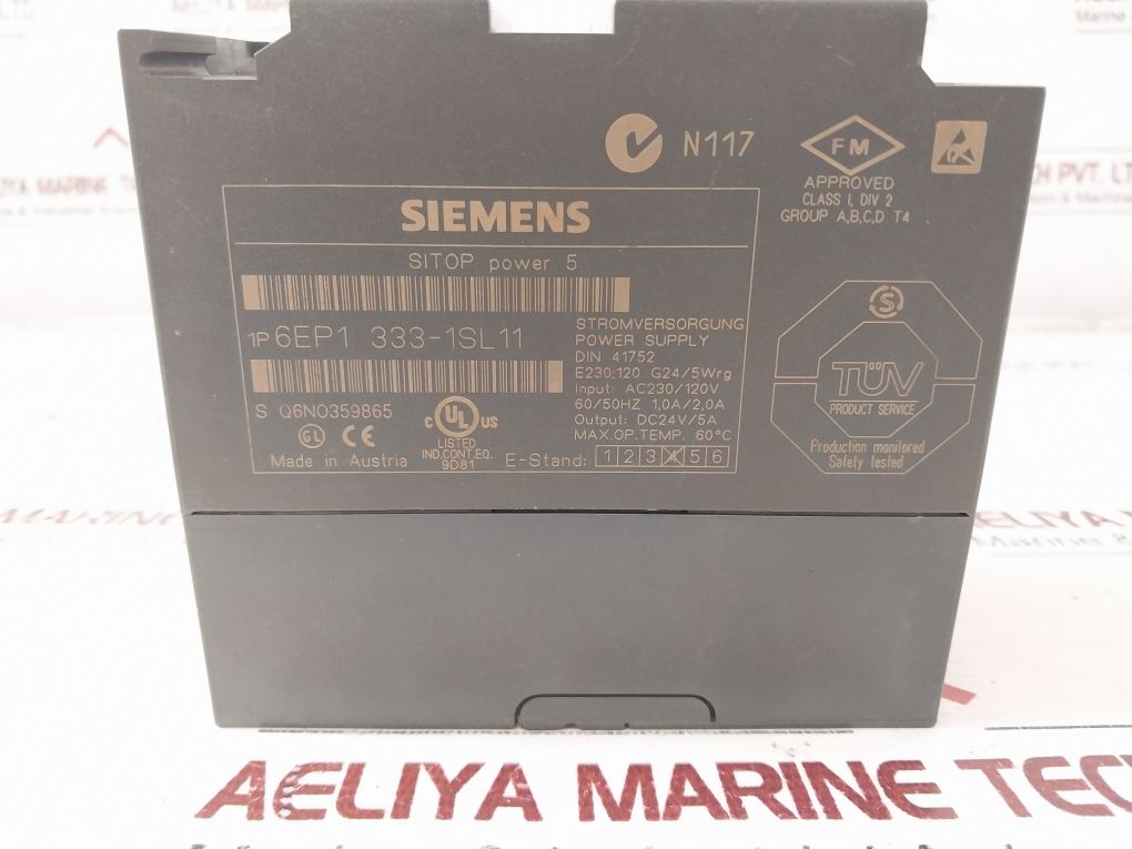 Siemens Sitop Power 5 6Ep1333-1Sl 11 Power Supply 