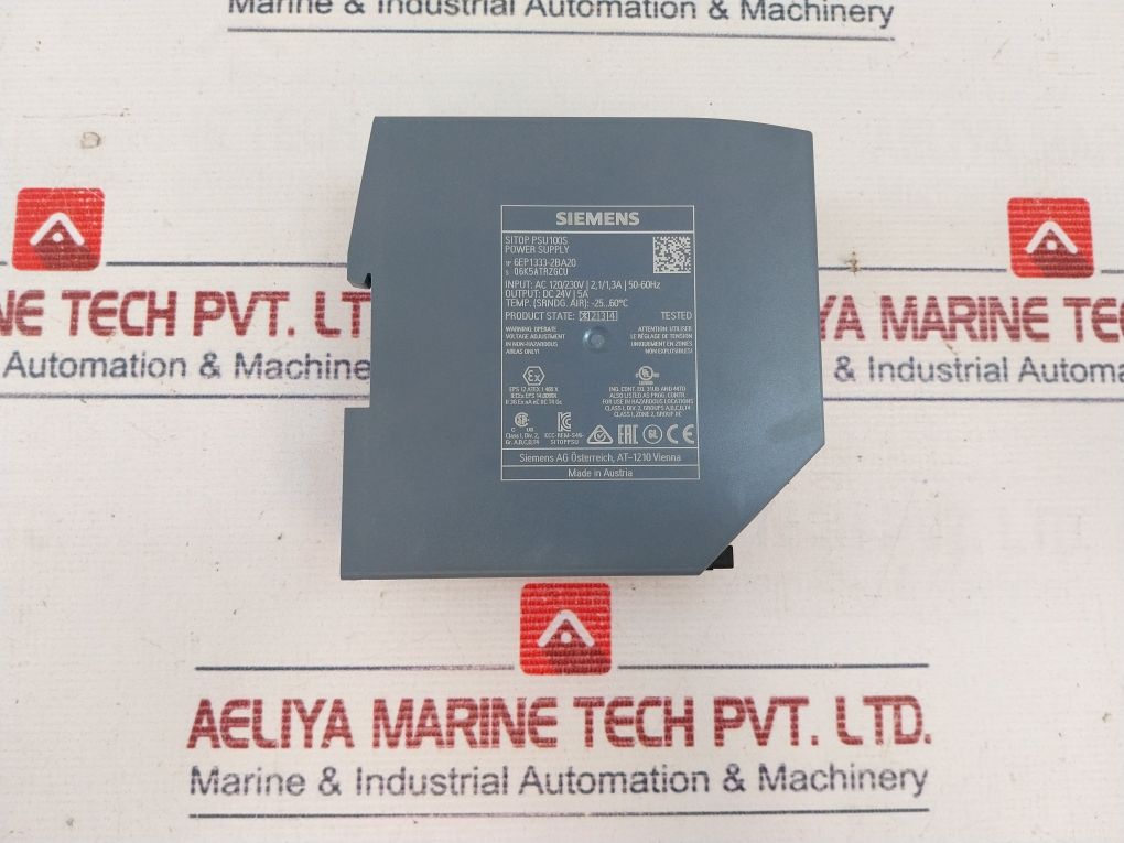 Siemens 6Ep1333-2Ba20 Power Supply Ac 120/230V