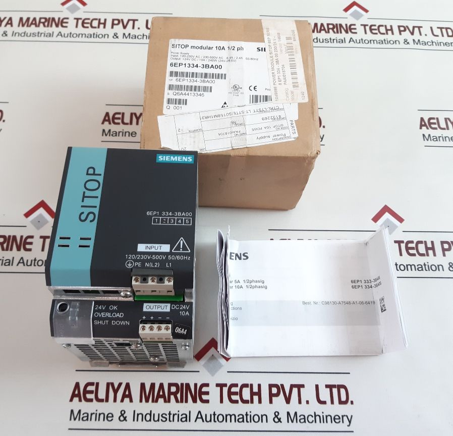 Siemens Sitop 6Ep1334-3Ba00 Power Supply Module
