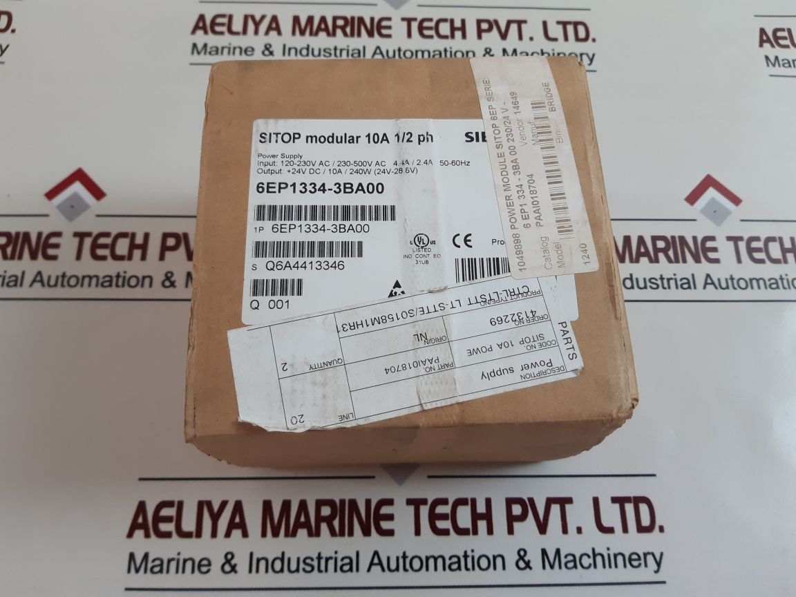 Siemens Sitop 6Ep1334-3Ba00 Power Supply Module
