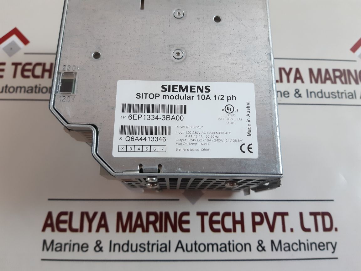 Siemens Sitop 6Ep1334-3Ba00 Power Supply Module
