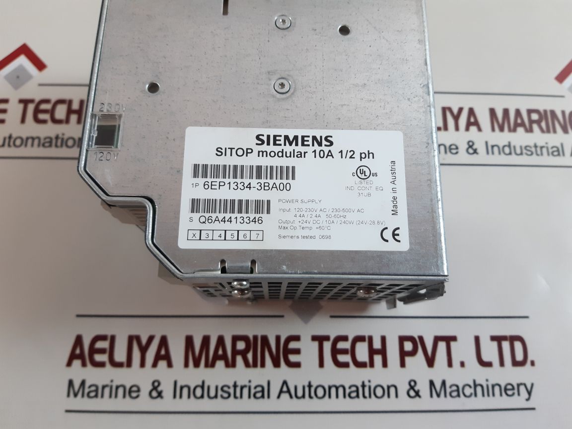 Siemens Sitop 6Ep1334-3Ba00 Power Supply Module
