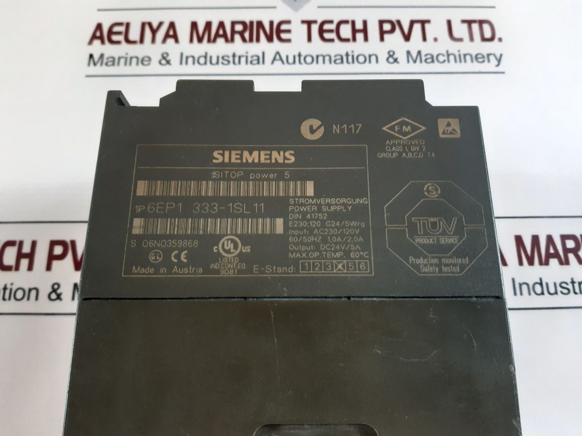 Siemens 6Ep1 333-1Sl11 Power Supply