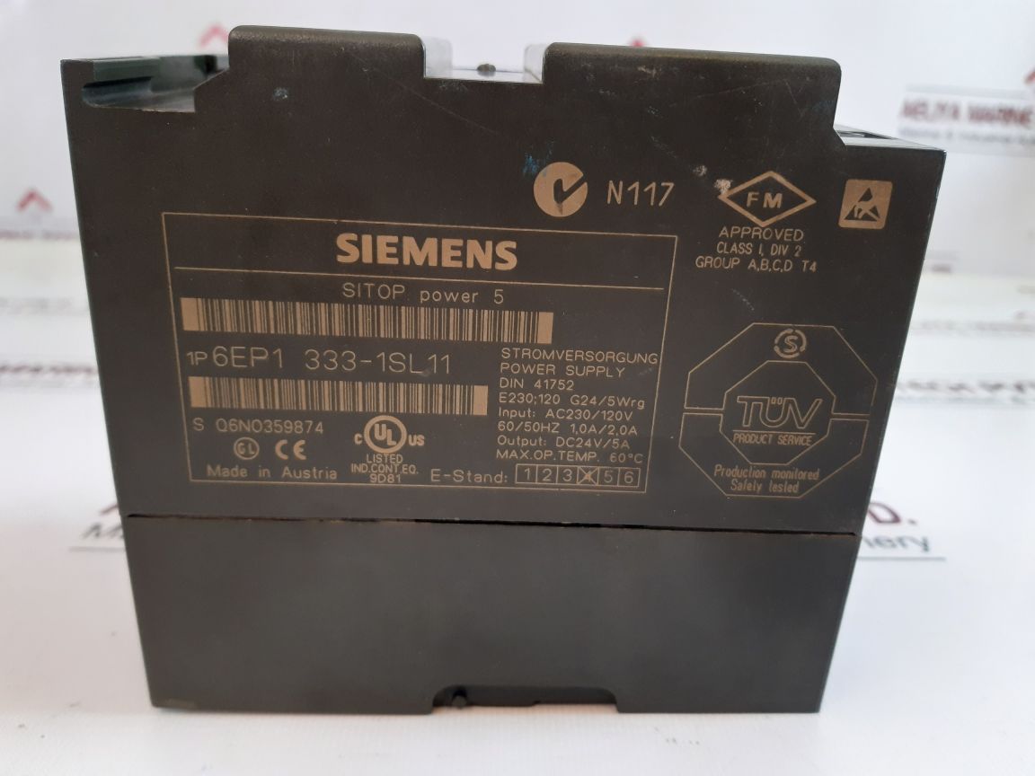 Siemens Sitop Power 5 6Ep1 333-1Sl11 Power Supply Free Shipping