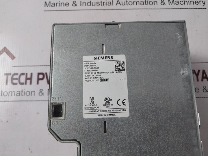 Siemens 6Ep1333-3Ba00 Sitop Modular Power Supply 