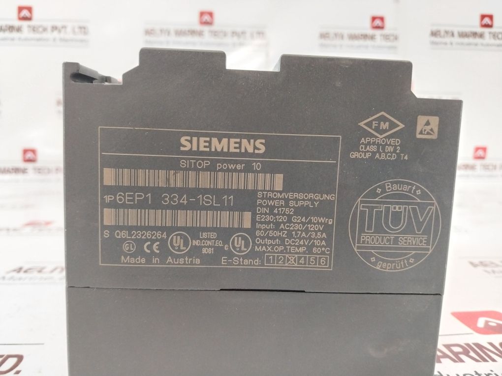 Siemens 6Ep1 334-1Sl11 Power Supply Free Shipping By Express