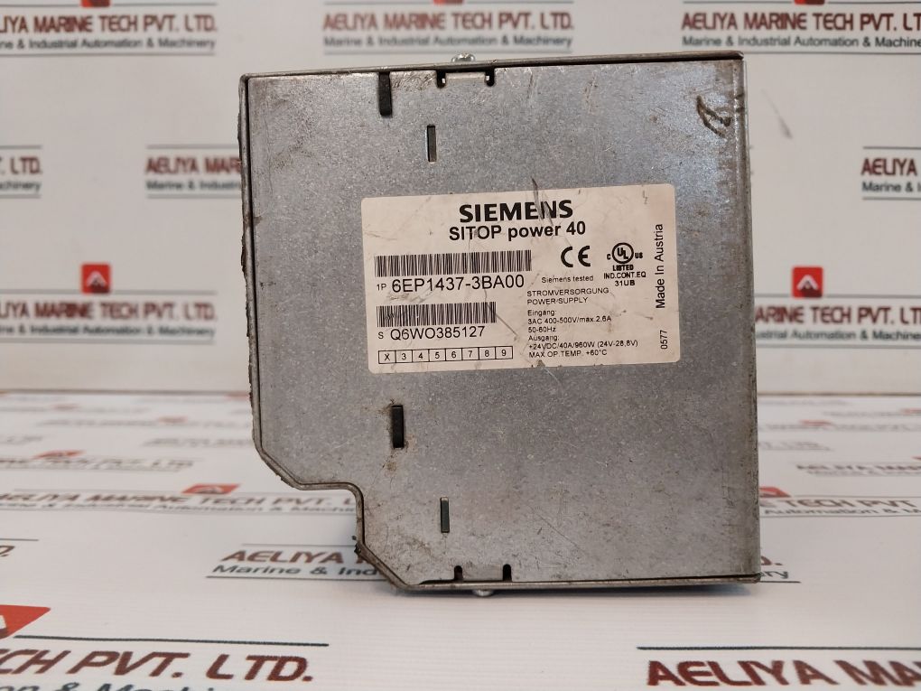 Siemens 6Ep1 437-3Ba00 Power Supply Module